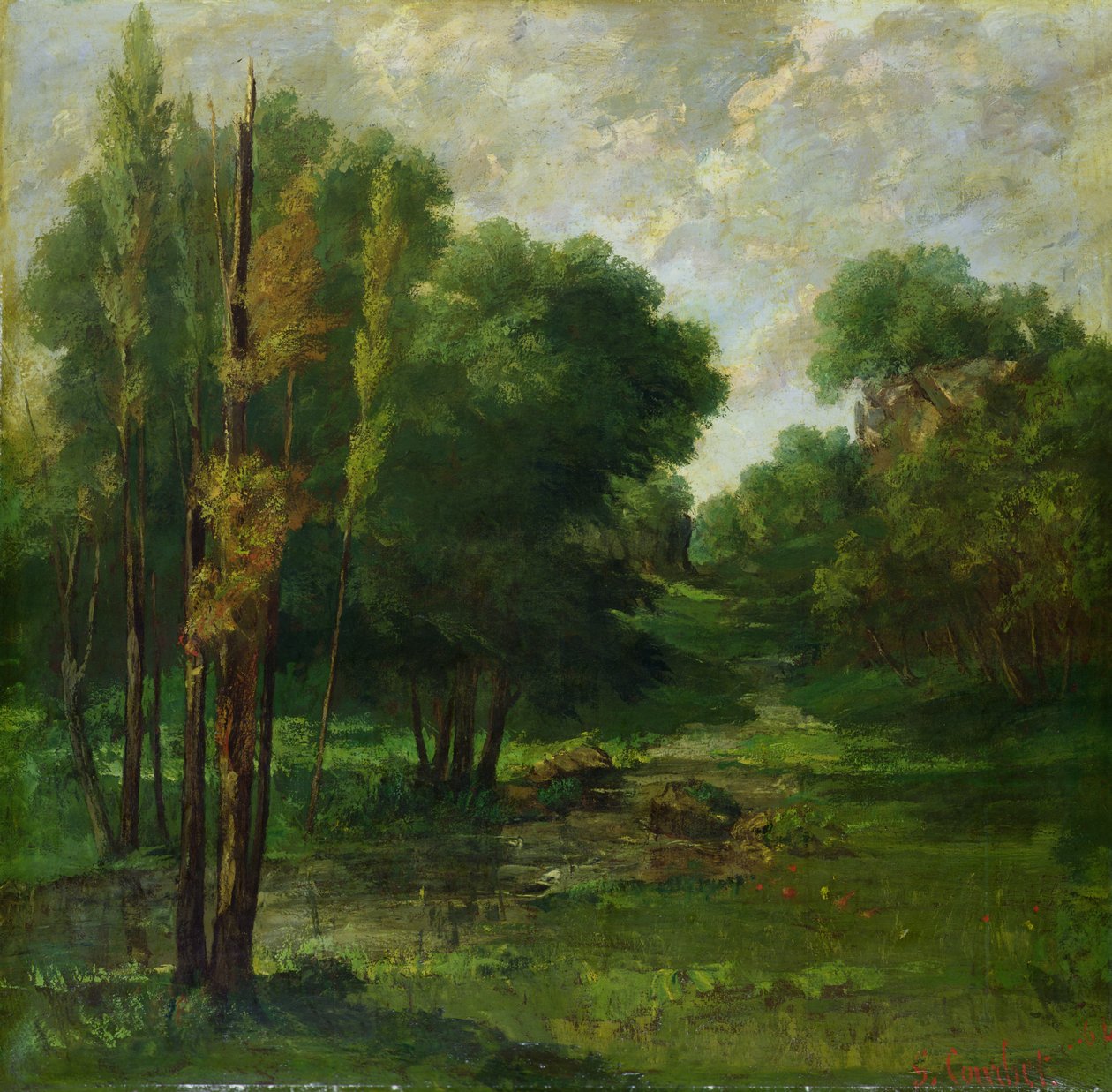 Orman Manzarası, 1864 by Gustave Courbet