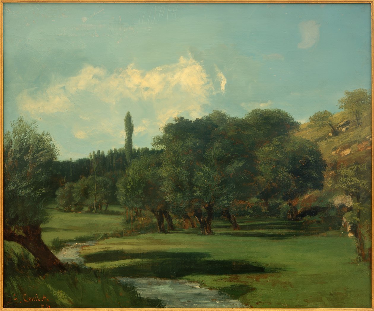 Indre bölümünde La Bretonnerie by Gustave Courbet