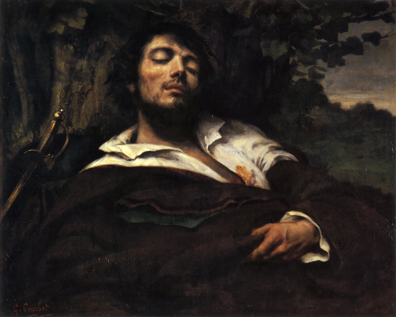 yaralı adam by Gustave Courbet