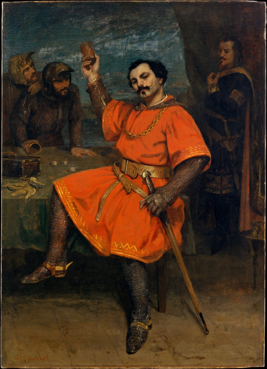 Louis Guéymard Şeytan Robert olarak by Gustave Courbet
