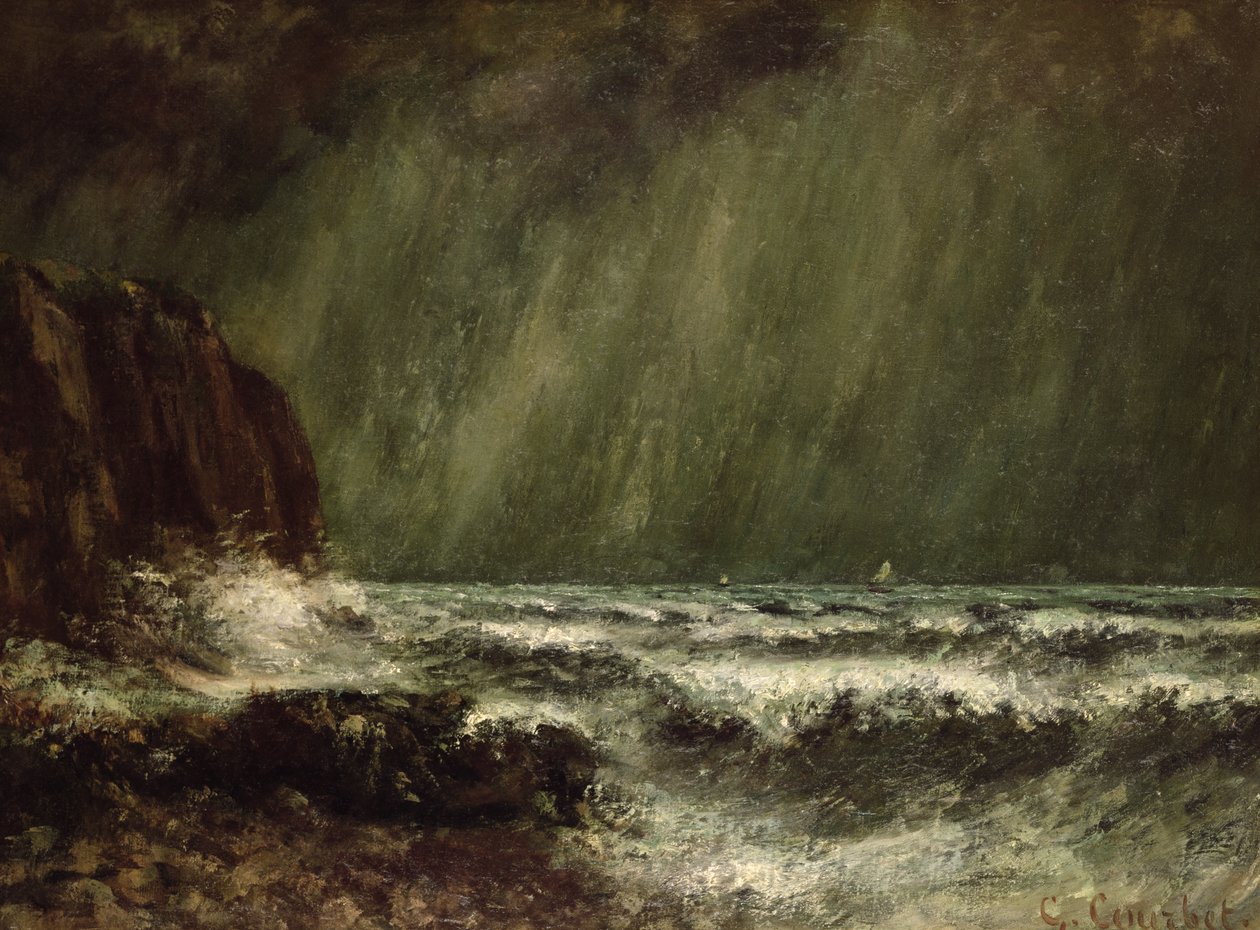 ಸಮುದ್ರದಲ್ಲಿ ಚಂಡಮಾರುತ, 1865 ಟರ್ಕಿ by Gustave Courbet