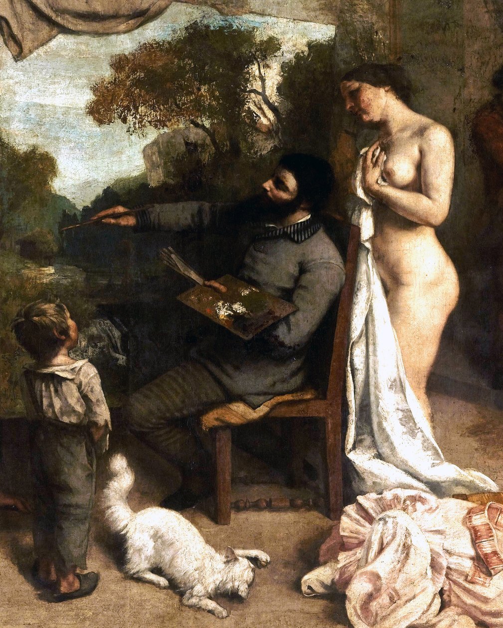 ressamın atölyesi by Gustave Courbet