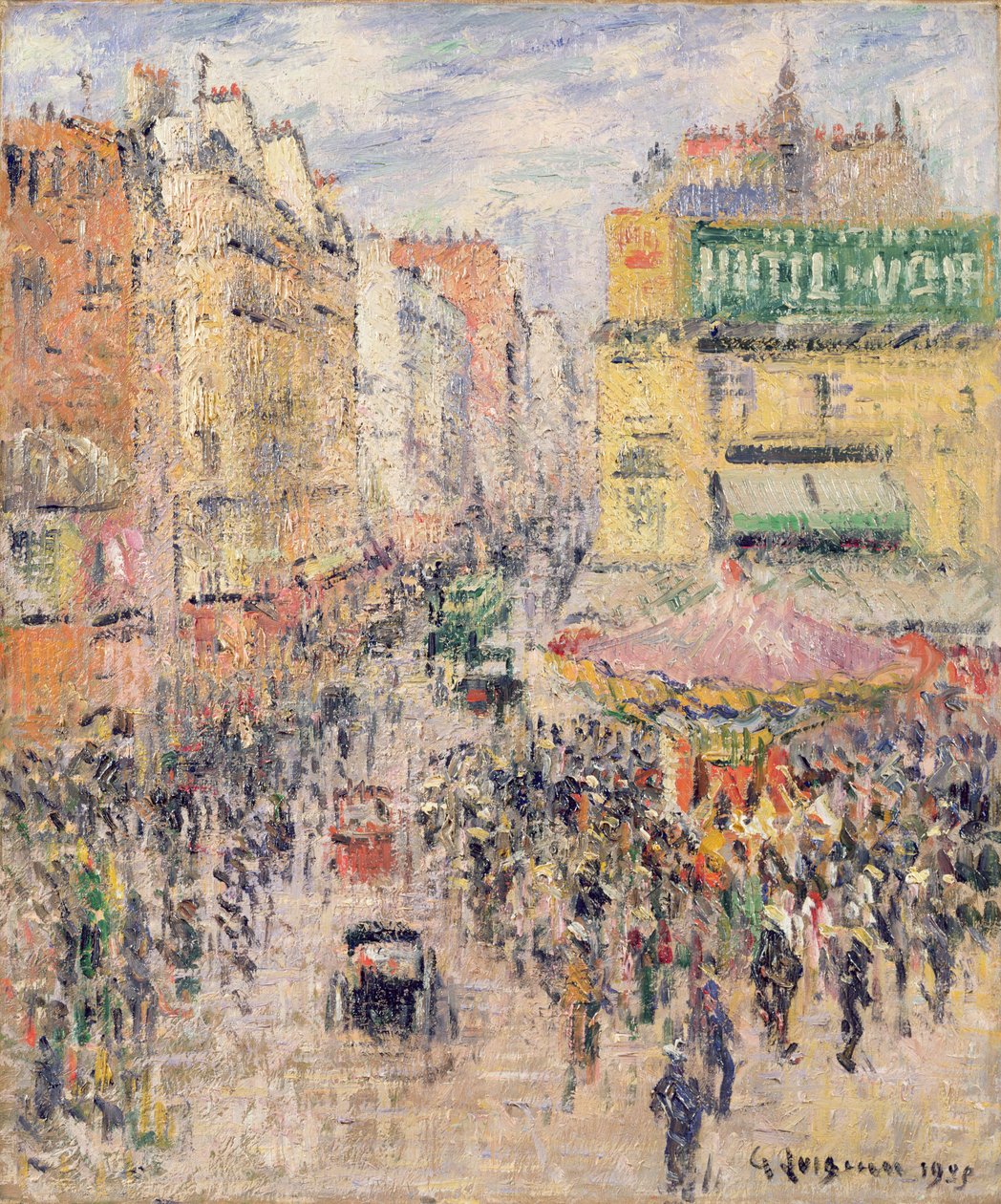 Rue de Clignancourt, 1925 by Gustave Loiseau