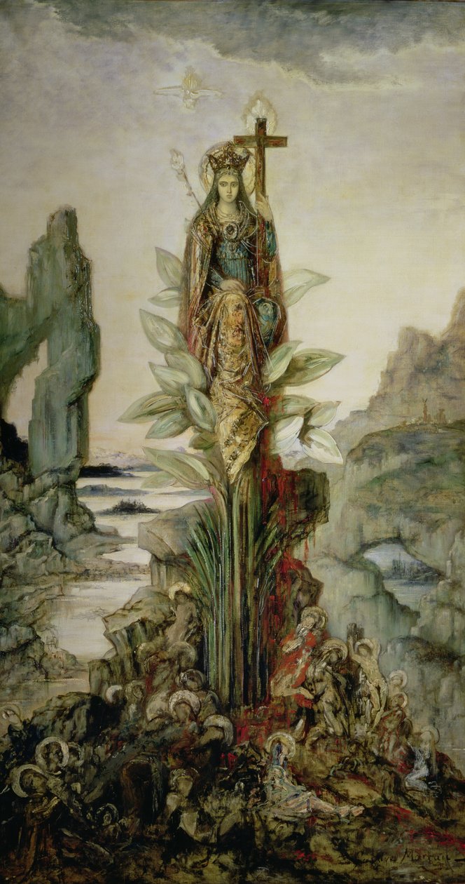 ಮಿಸ್ಟಿಕ್ ಫ್ಲವರ್ಟರ್ಕ್ by Gustave Moreau
