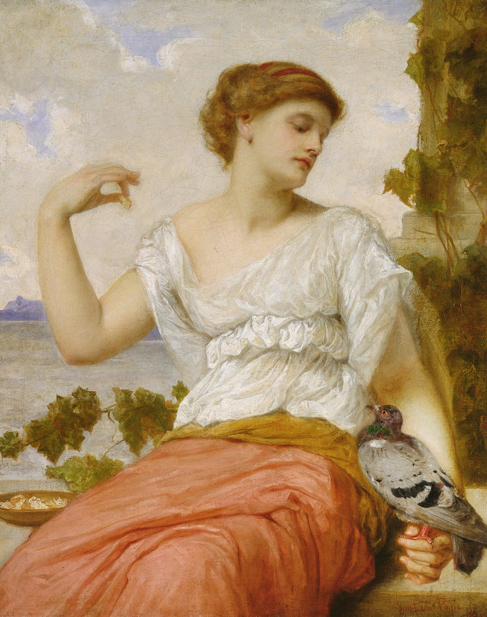 Evcil Güvercin, 1886 by Gustave Pope
