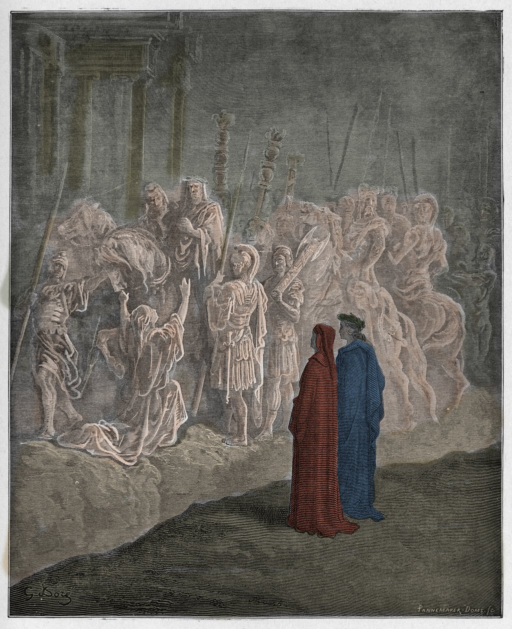 Purgatorio, Canto 11: Gururlu, ağır taşlar taşıyan ruhlar, Dante Alighieri