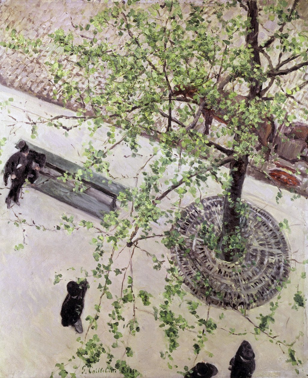 Yukarıdan Görülen Bulvar, 1880 by Gustave Caillebotte