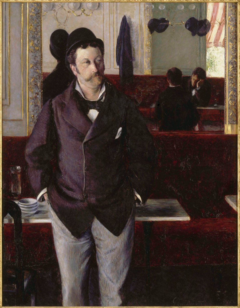 Bir kafede, 1880. by Gustave Caillebotte