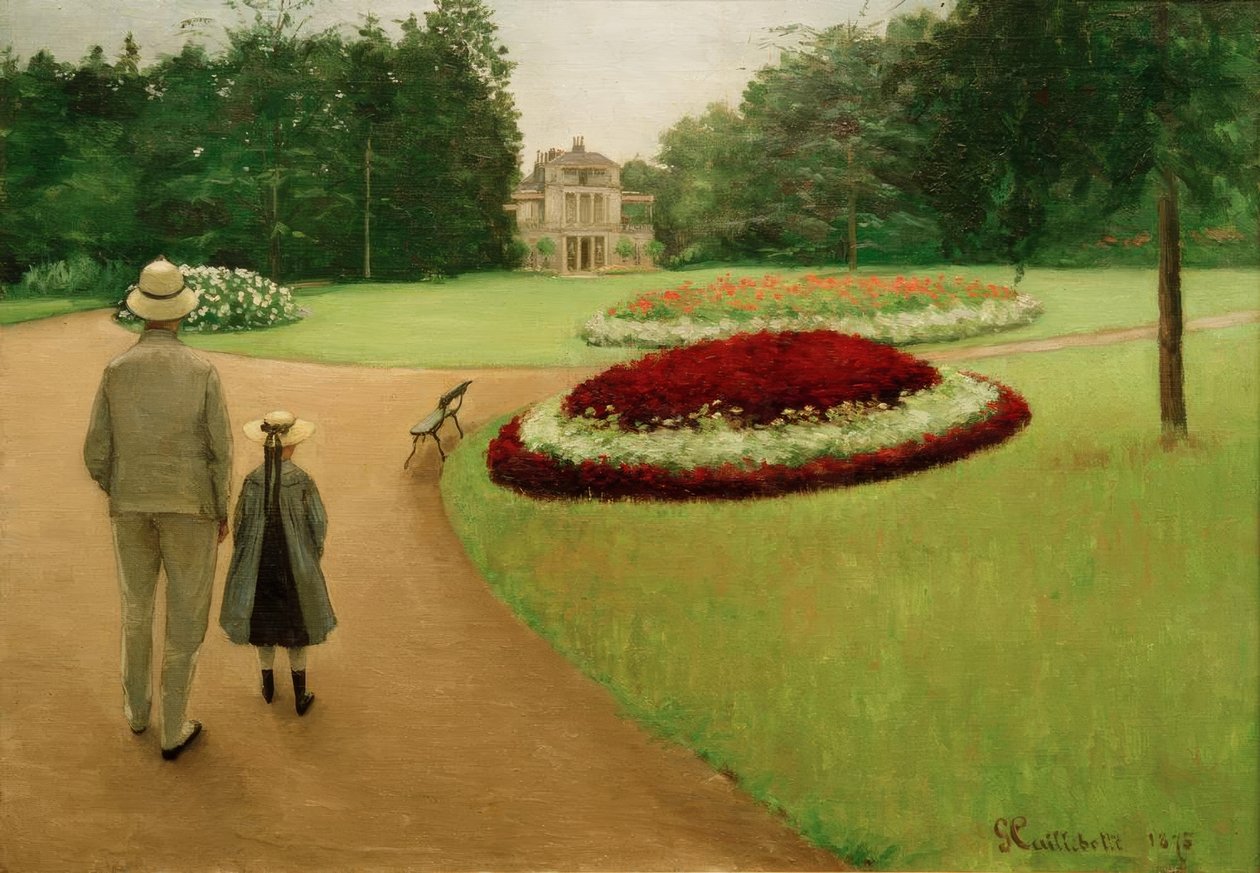 Taş Duvarların Görünümü by Gustave Caillebotte