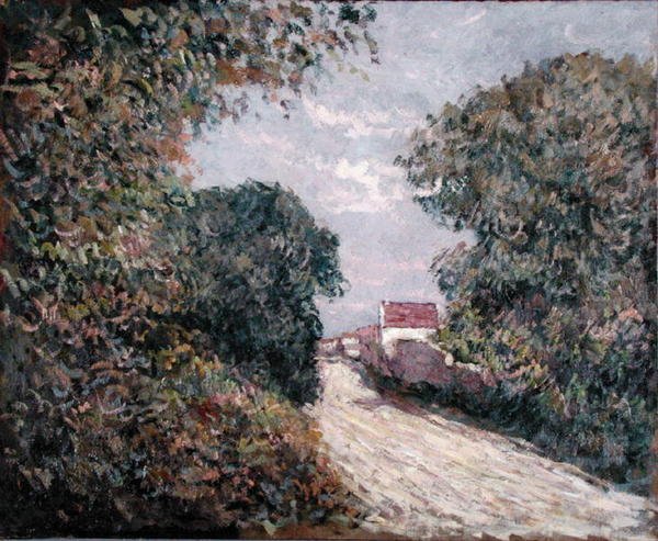 Kenardaki yol (tuval üzerine yağlı boya) by Gustave Caillebotte