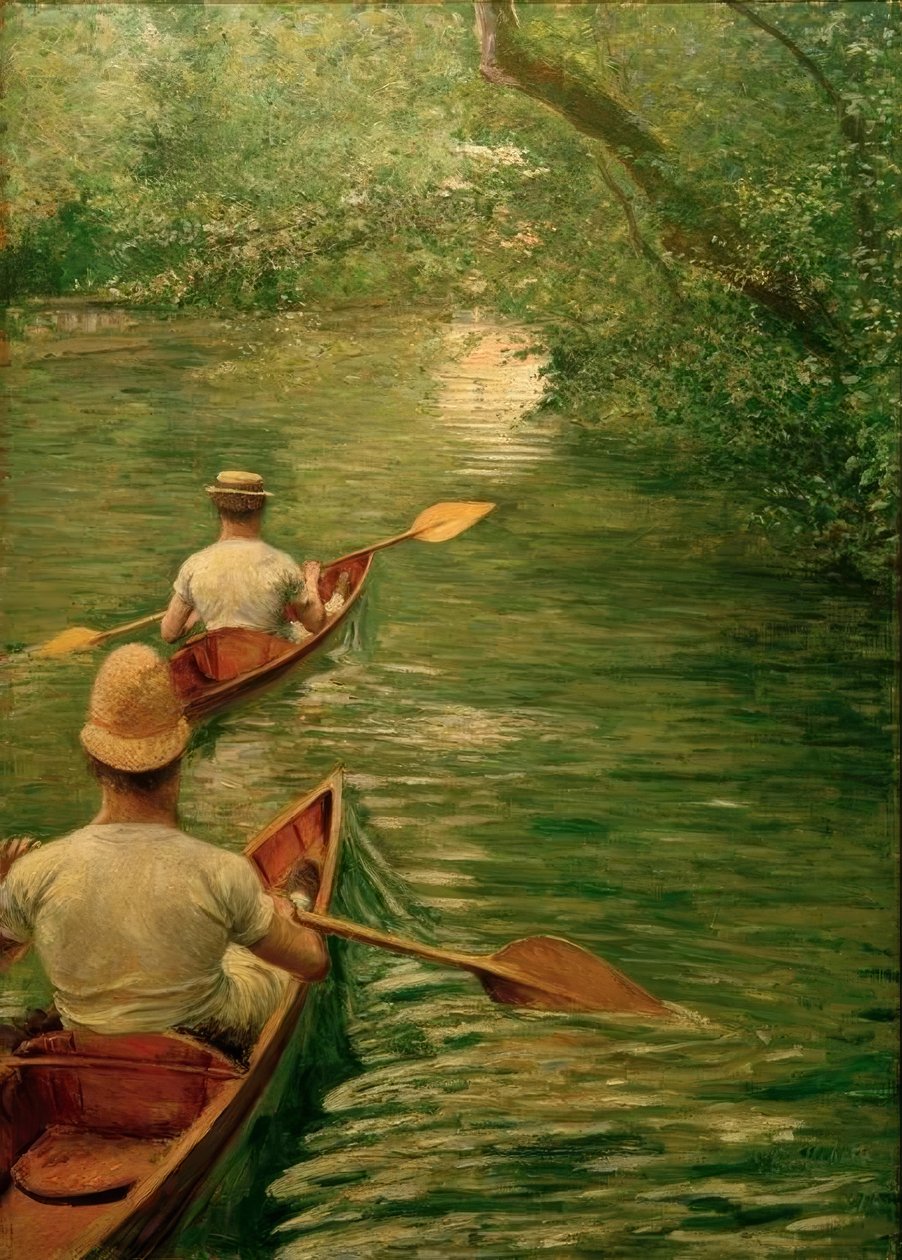Yerres üzerindeki periler by Gustave Caillebotte