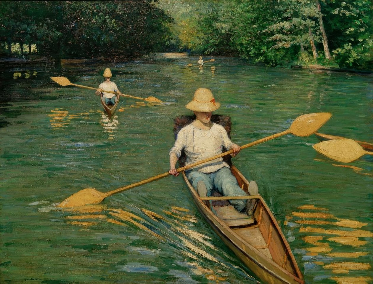 Yerres üzerindeki periler by Gustave Caillebotte