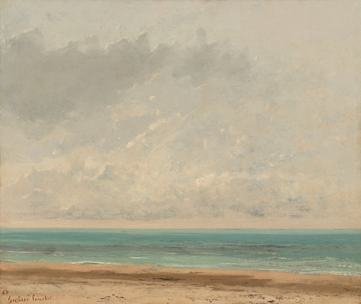 Sakin Deniz, 1866. by Gustave Courbet