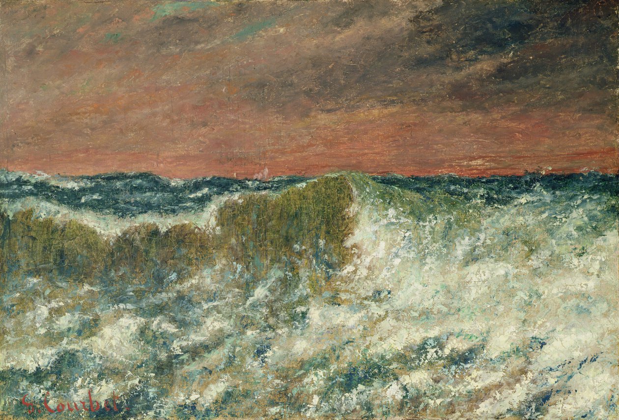 dalga by Gustave Courbet