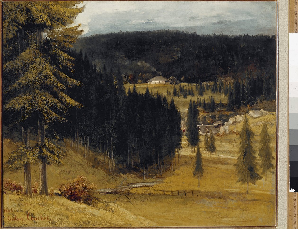 Pusets çiftliği by Gustave Courbet