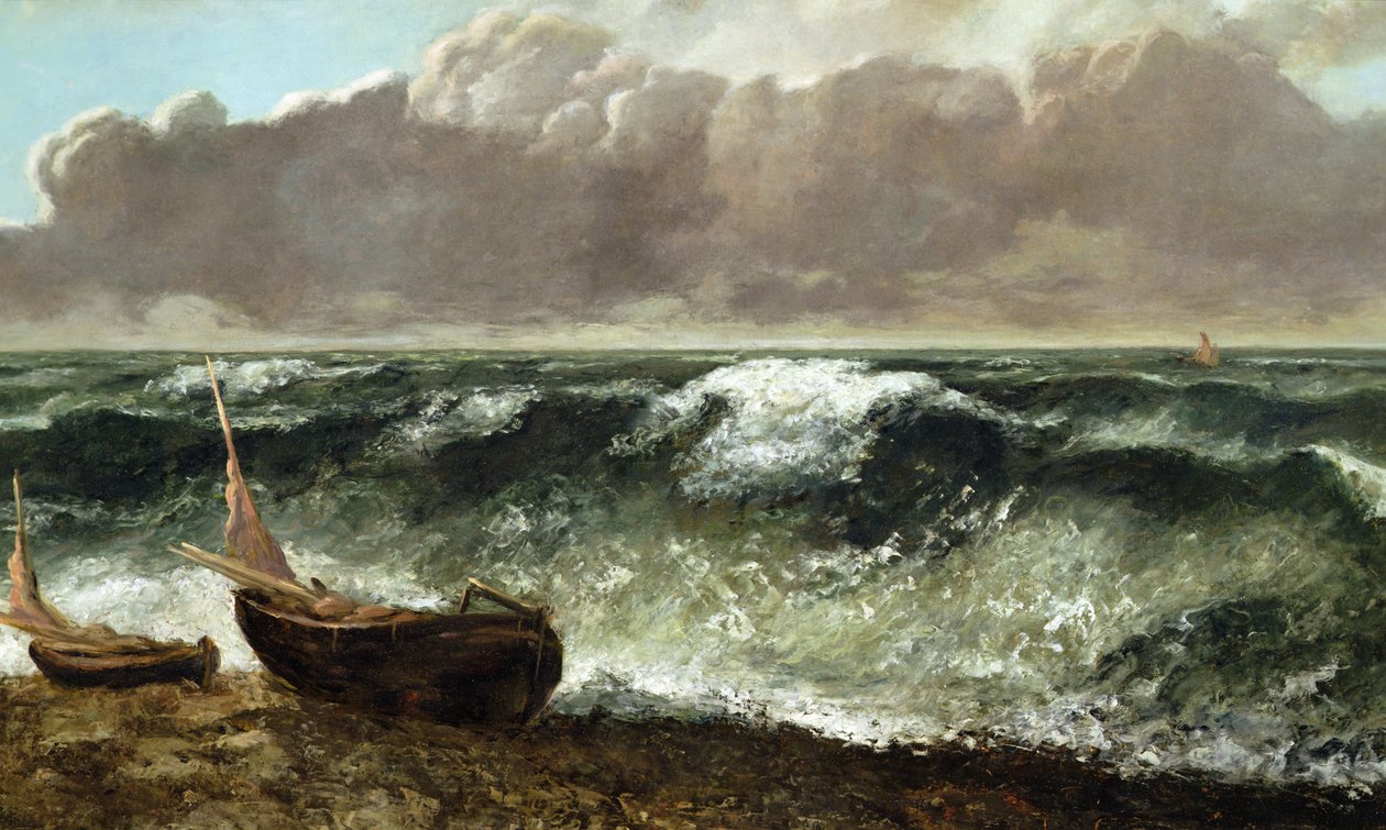 Le Vague, c.1869/70 (tuval üzerine yağlı boya) by Gustave Courbet