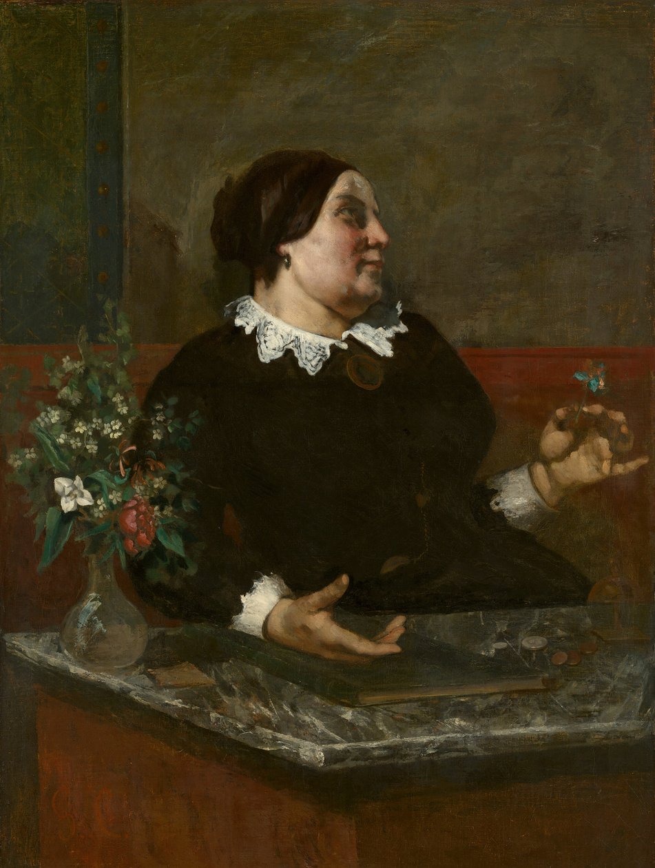 Anne Gregoire, 1855 ve 185759. by Gustave Courbet