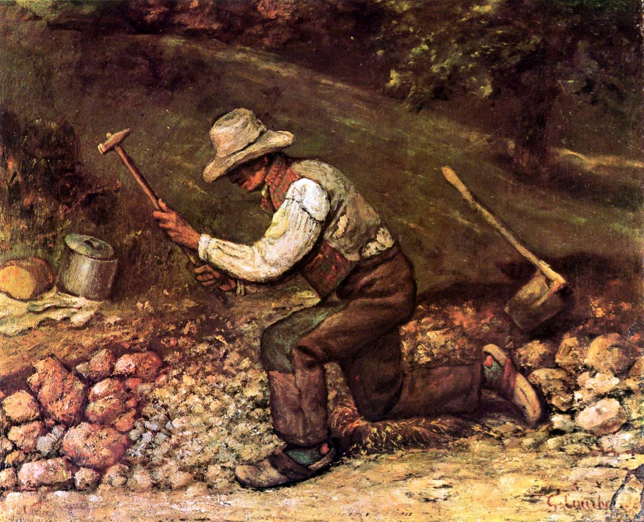 Steinhauer by Gustave Courbet