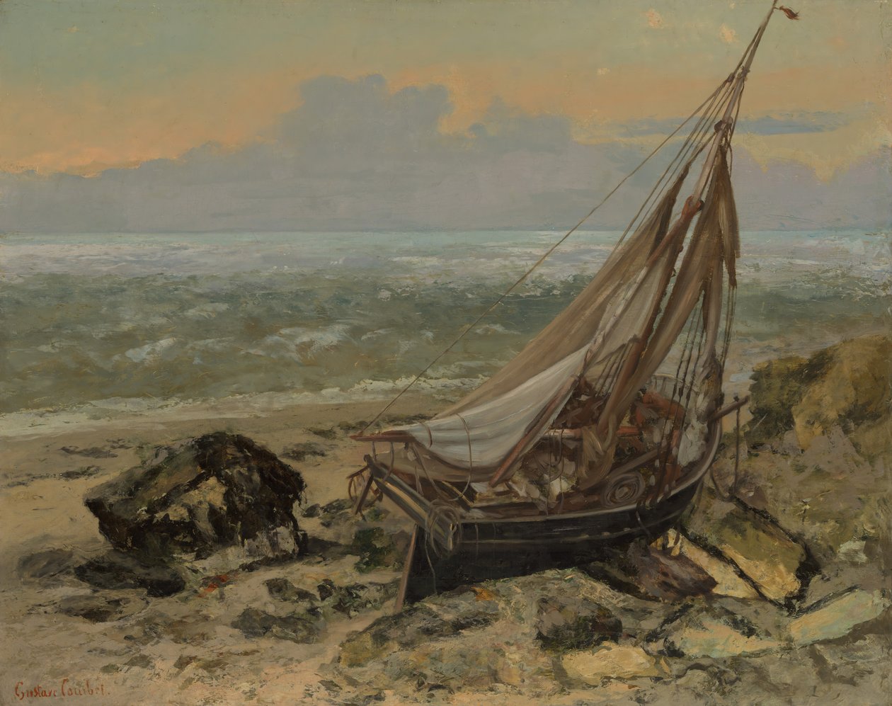 Balıkçı Teknesi, 1865. by Gustave Courbet