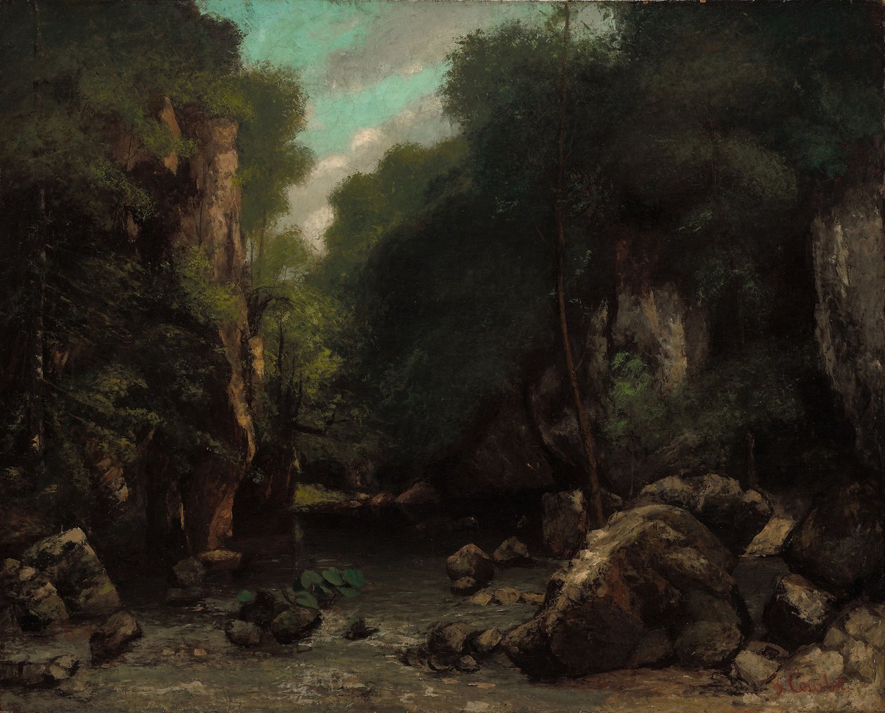 Les Puits-Noir Vadisi by Gustave Courbet