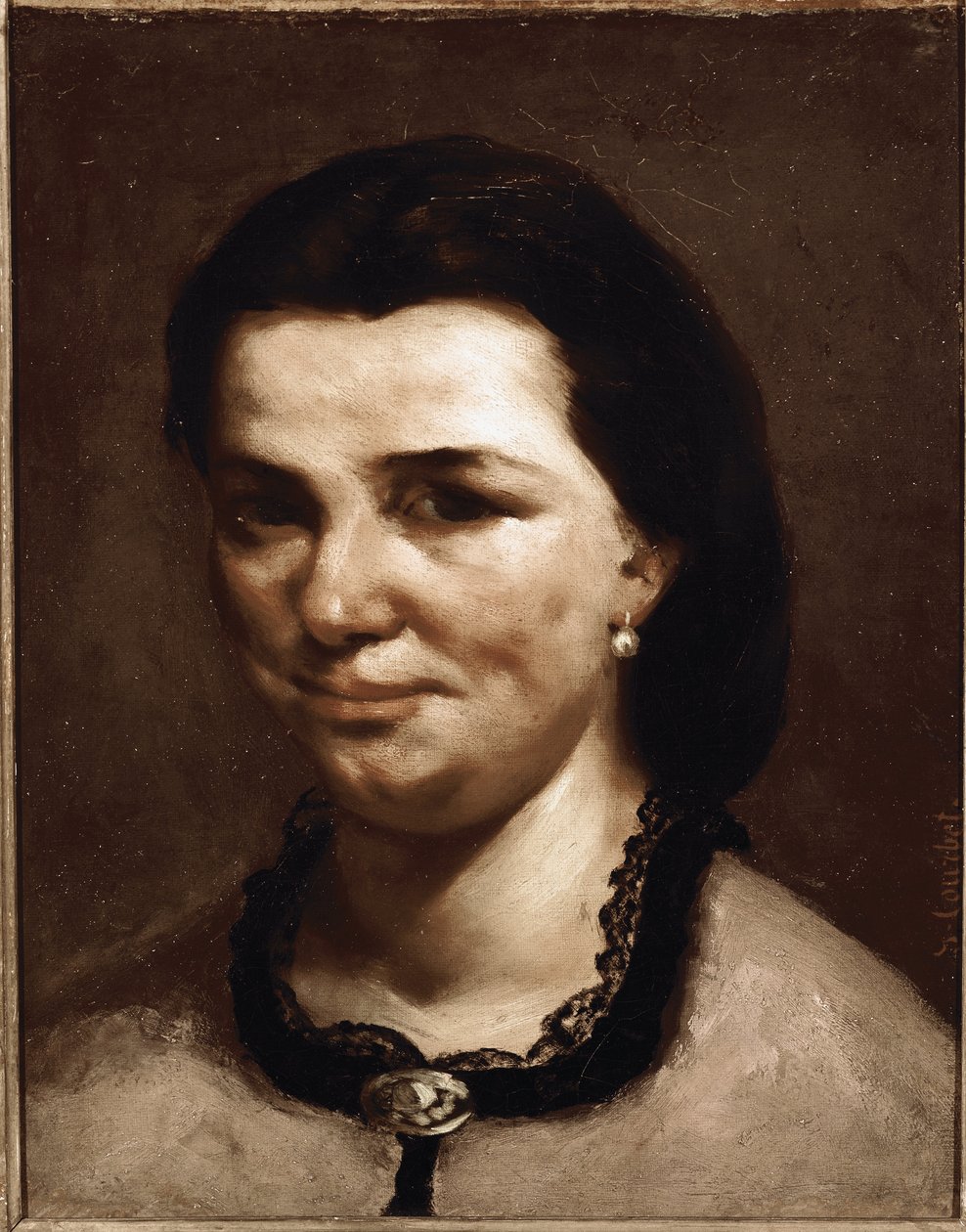 Kadının Başı by Gustave Courbet