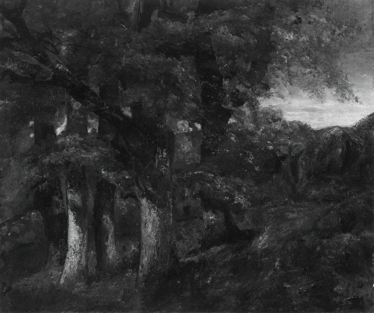 Ormanlık Manzara, 181977. by Gustave Courbet