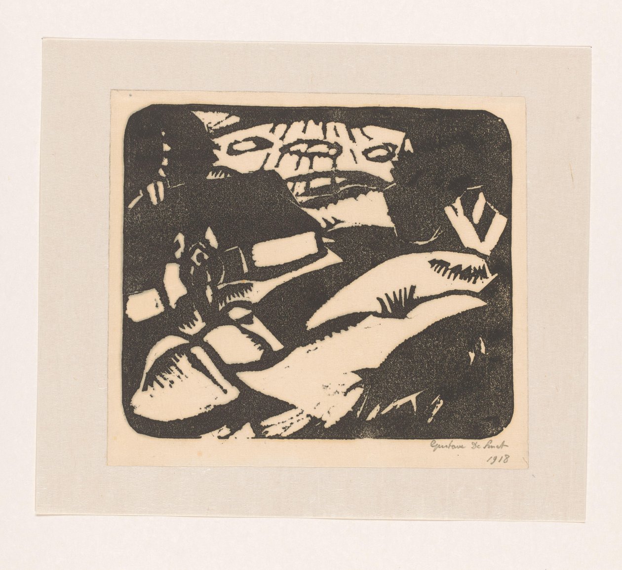 Tarla ve ev by Gustave De Smet (signed by artist)