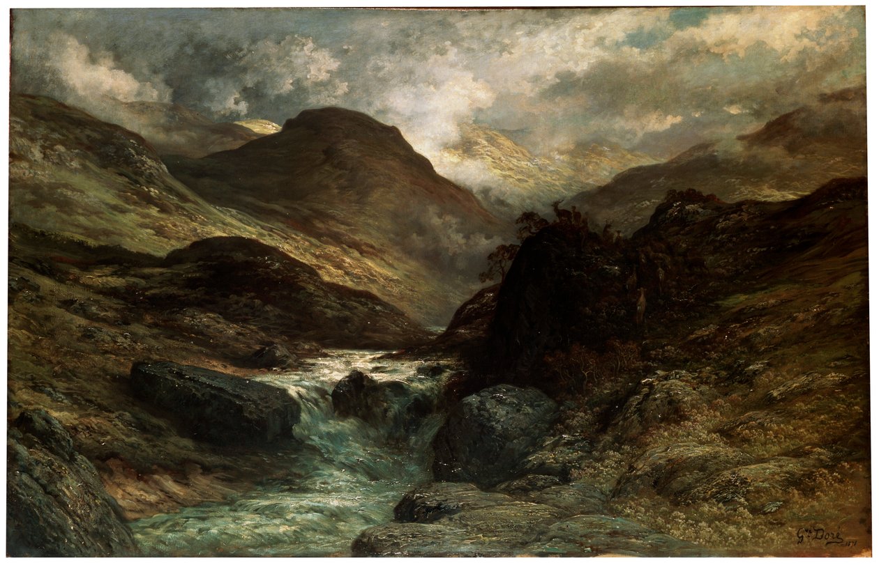 Bir Kanyon, 1878. by Gustave Dore