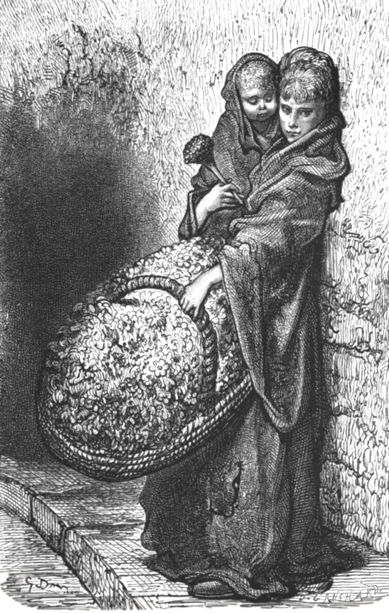 'Çiçek Kız', 1872. by Gustave Dore