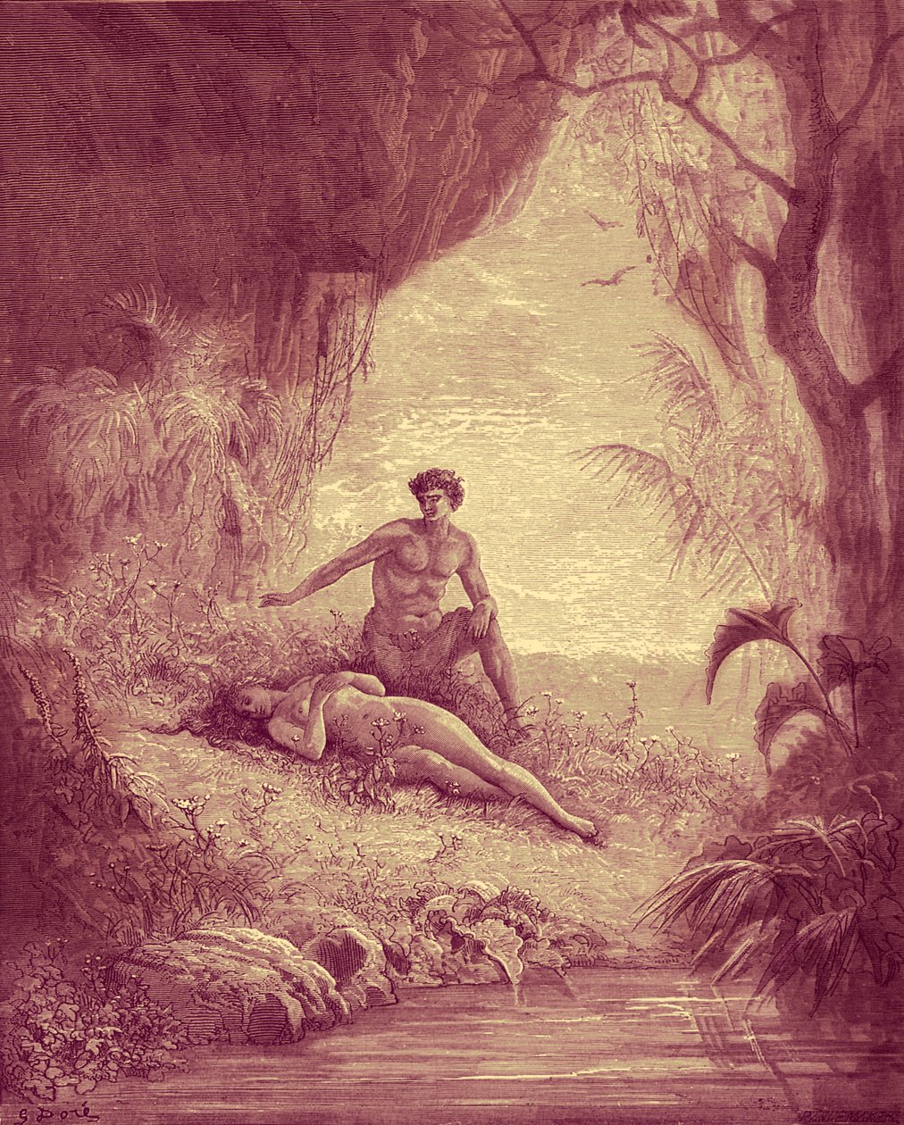 Adem ve Havva - İncil by Gustave Dore