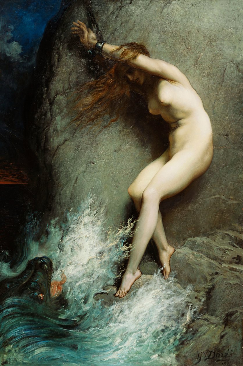 Andromeda, 1869 by Gustave Dore