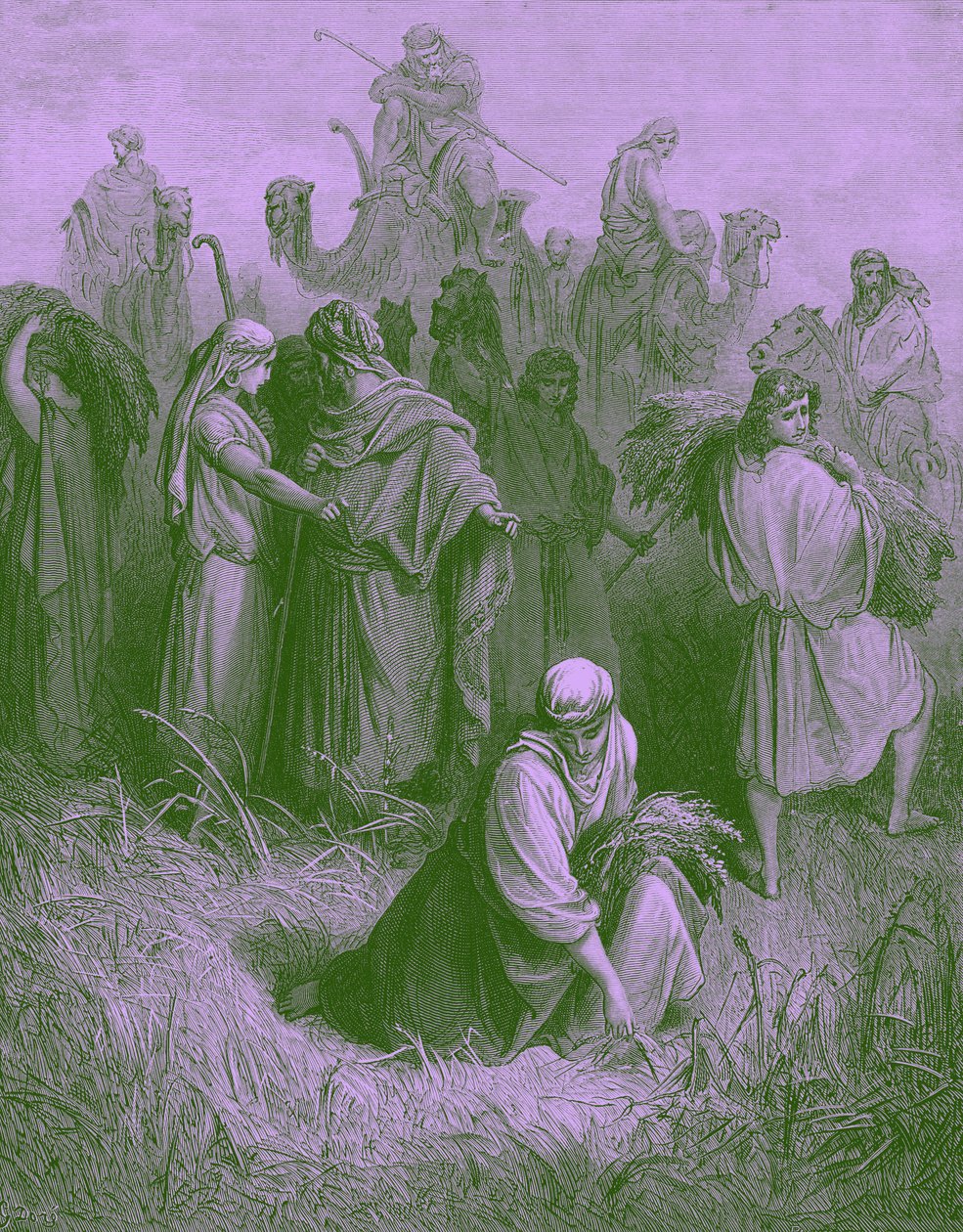Boaz ve Ruth - İncil by Gustave Dore