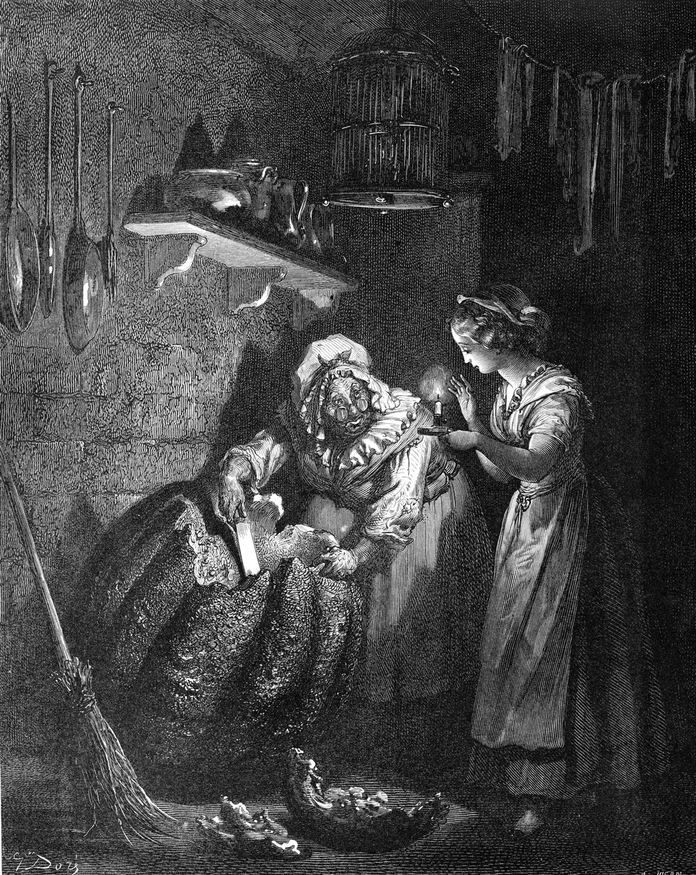 Külkedisi: Balkabağı oyma peri vaftiz annesi. by Gustave Dore
