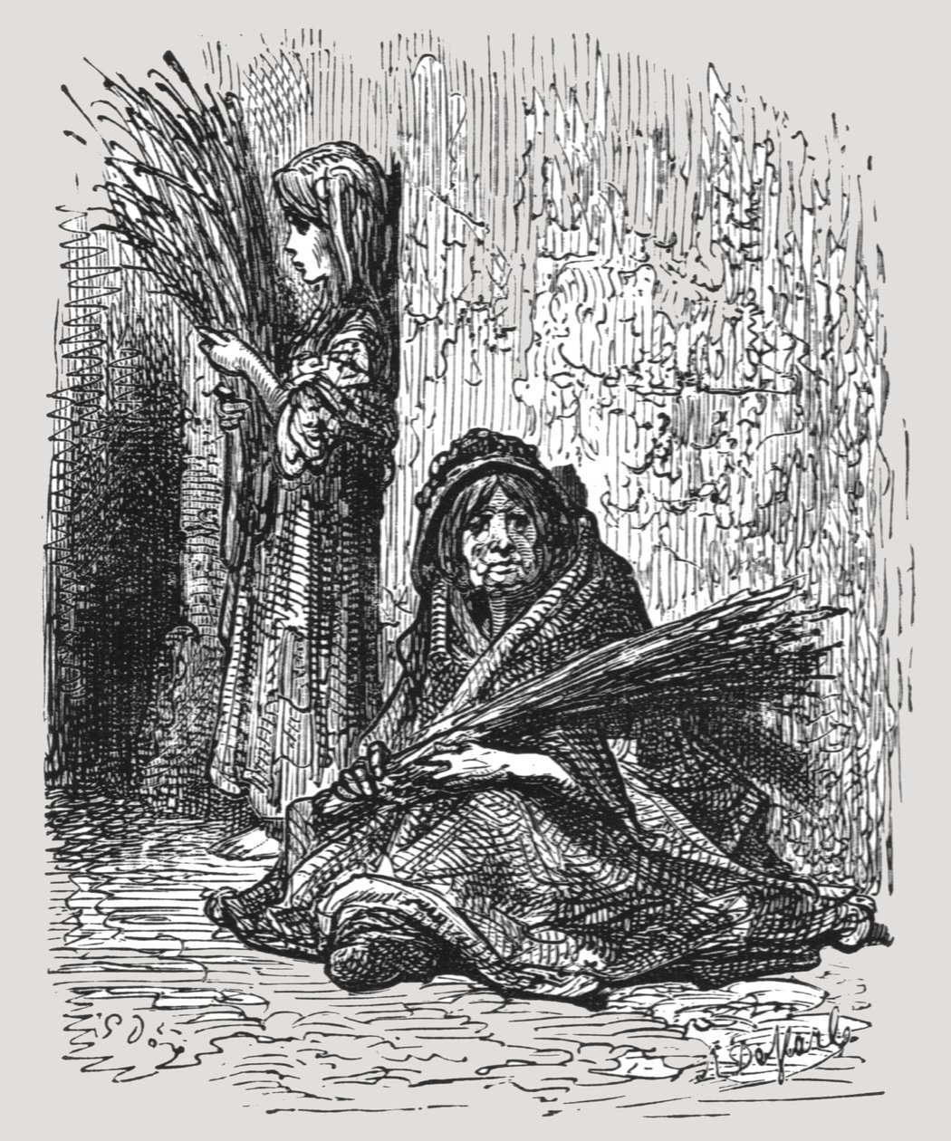 "Lavanta Kız", 1872. by Gustave Dore