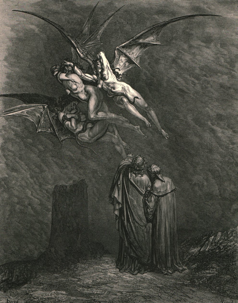Her birinizi işaretleyin Erynnis, c1890. by Gustave Dore