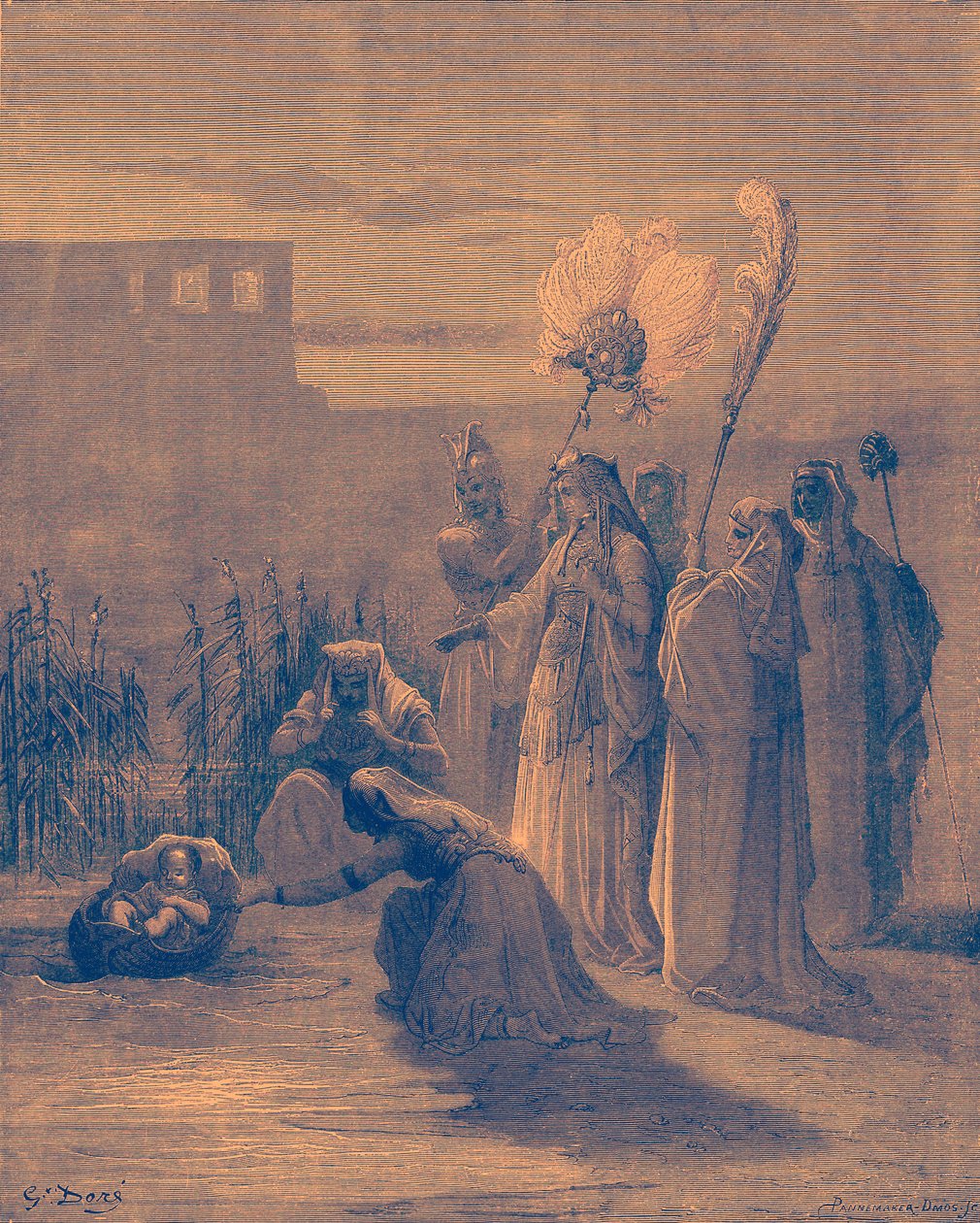 Musa sazlarda by Gustave Dore