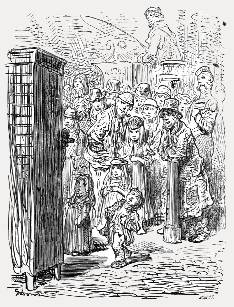 "Punch ve Judy", 1872. by Gustave Dore
