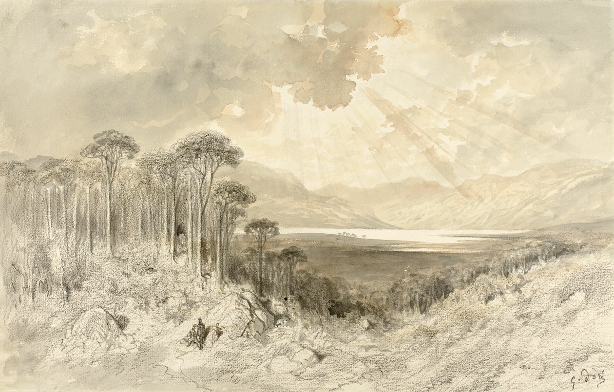 İskoç Manzarası by Gustave Dore