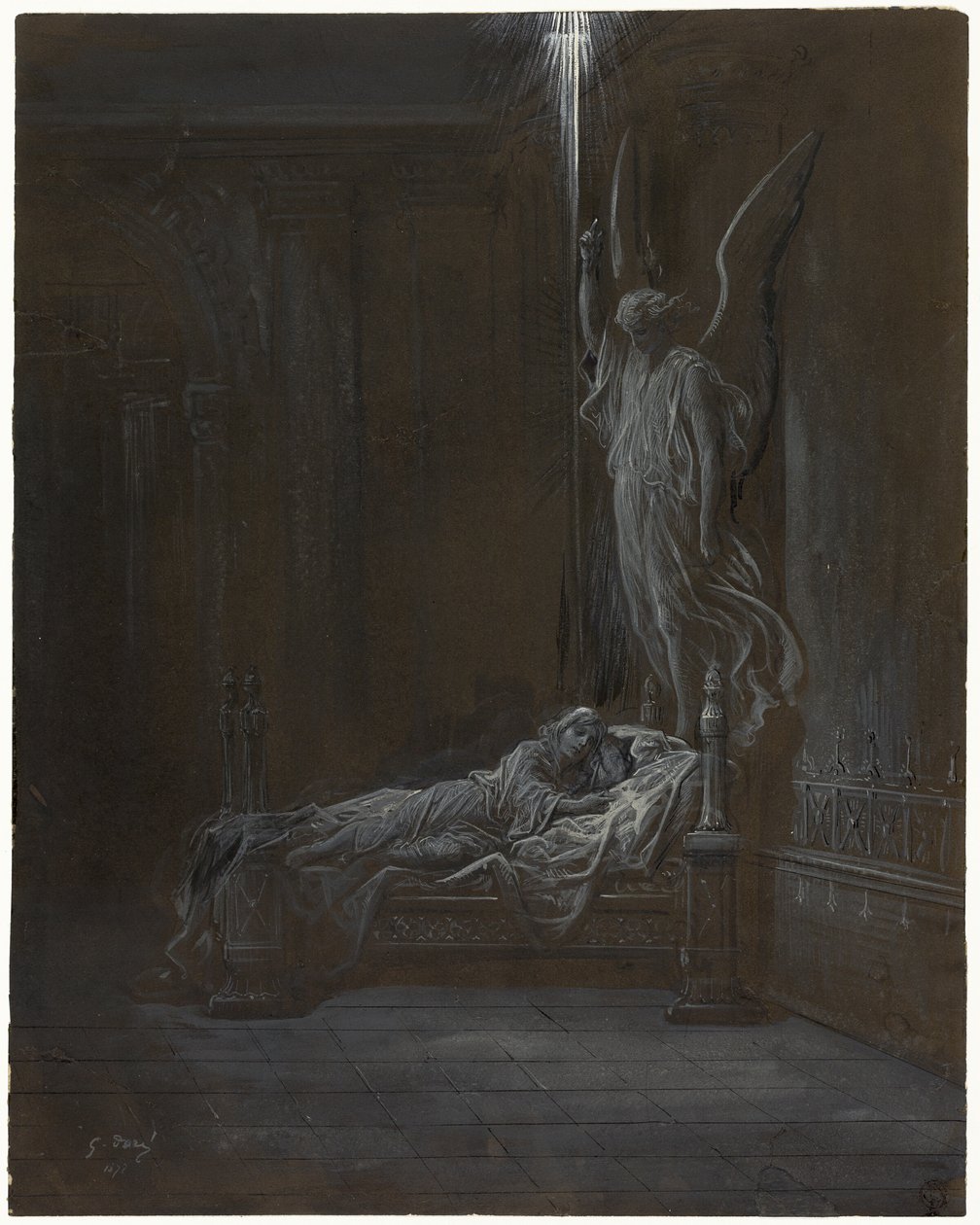 Samuel'in Çağrılması by Gustave Dore