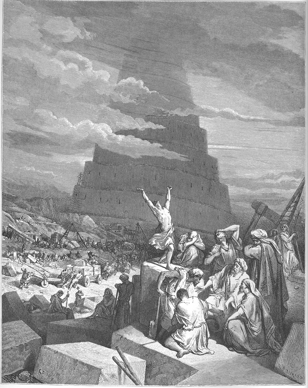Dillerin Kargaşası, 1897 by Gustave Dore