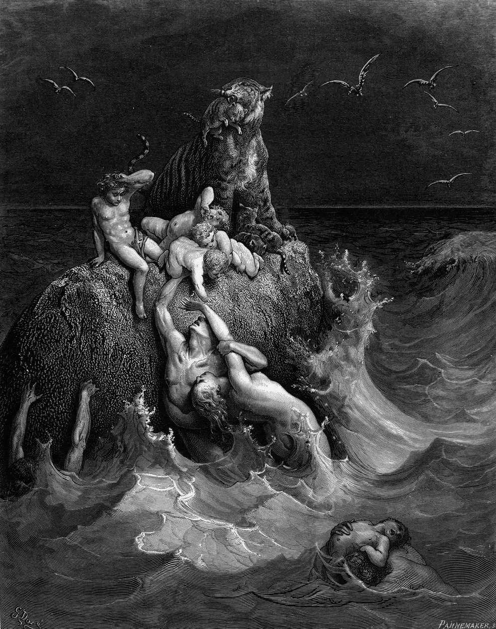 Tufan, 1866. by Gustave Dore