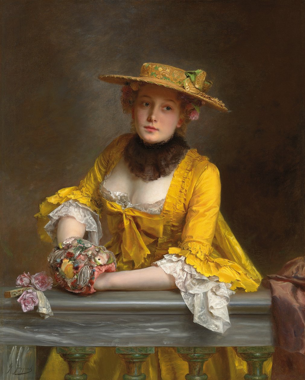 Sarı Elbise, by Gustave Jacquet