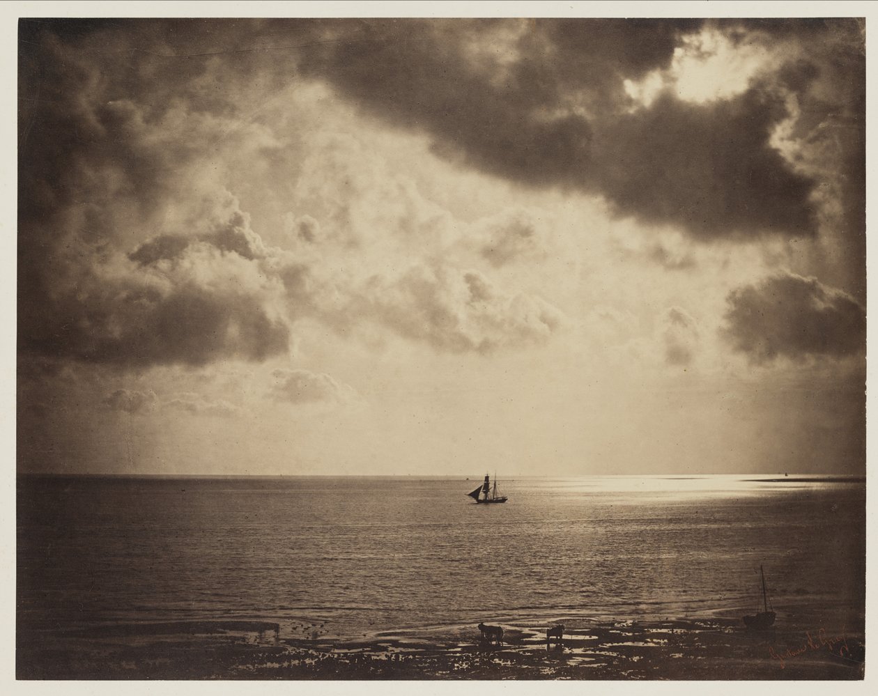 Brig on the Water, 1856 by Gustave Le Gray