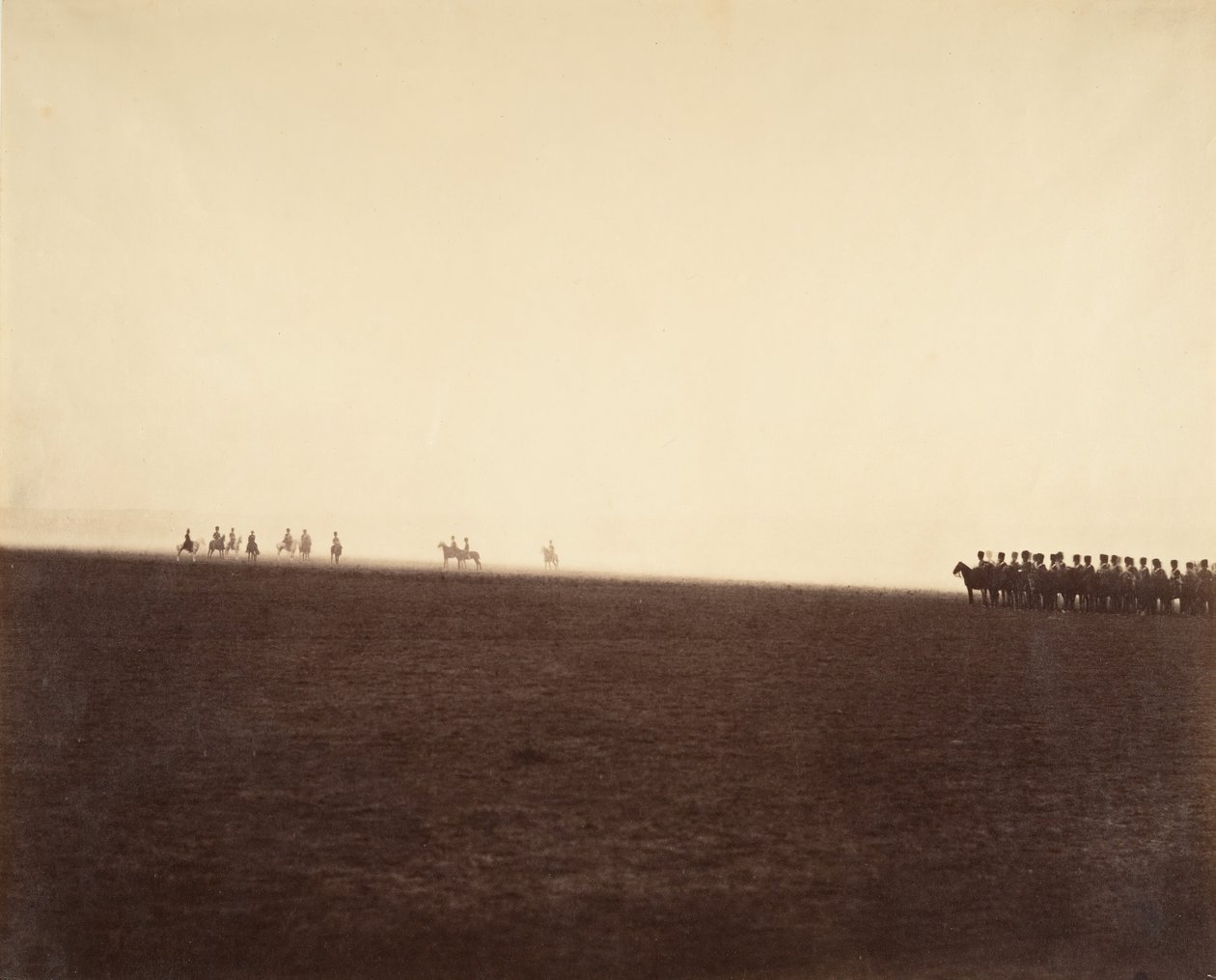 [Süvari Manevraları, Camp de Chalons], 1857. by Gustave Le Gray