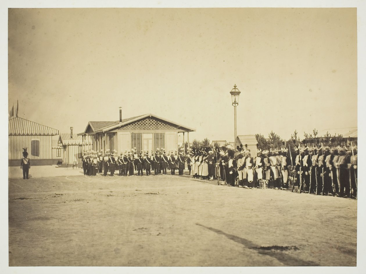 Hafif Piyade Askerleri, Camp de Châlons, 1857. by Gustave Le Gray