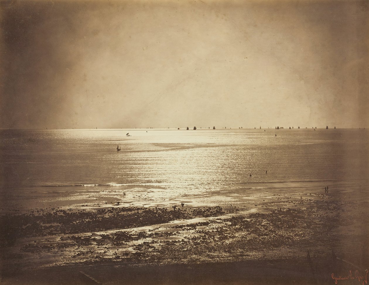 Deniz manzarası, Normandiya, 185657. by Gustave Le Gray