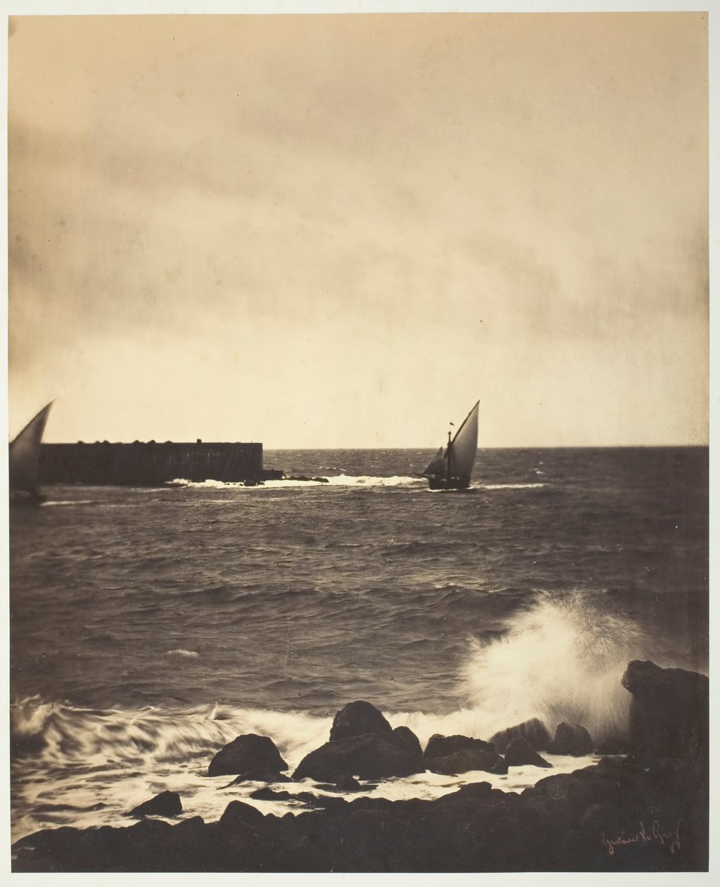 Kırılan Dalga, 1857. by Gustave Le Gray