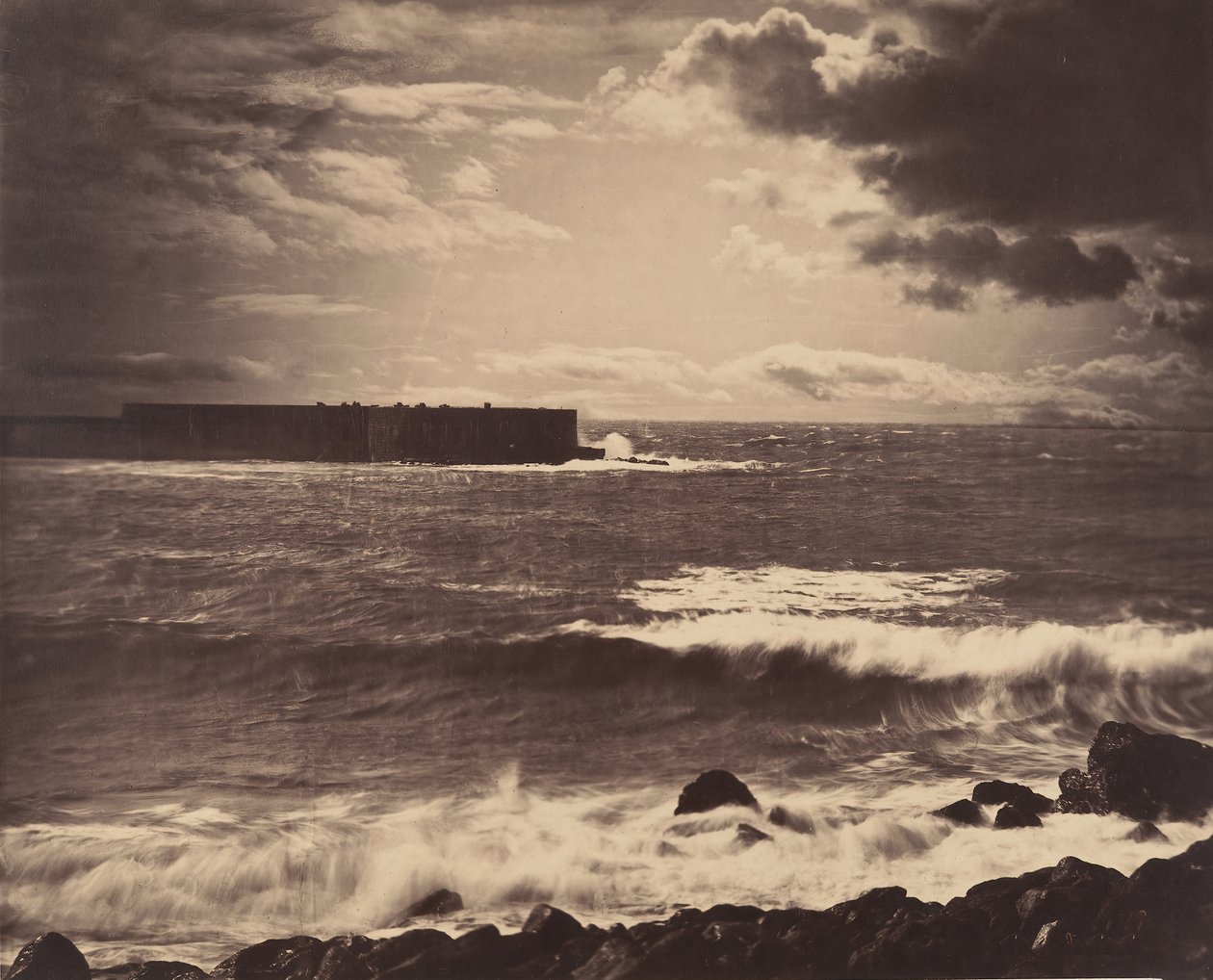 [Büyük Dalga, Sète], 1857. by Gustave Le Gray