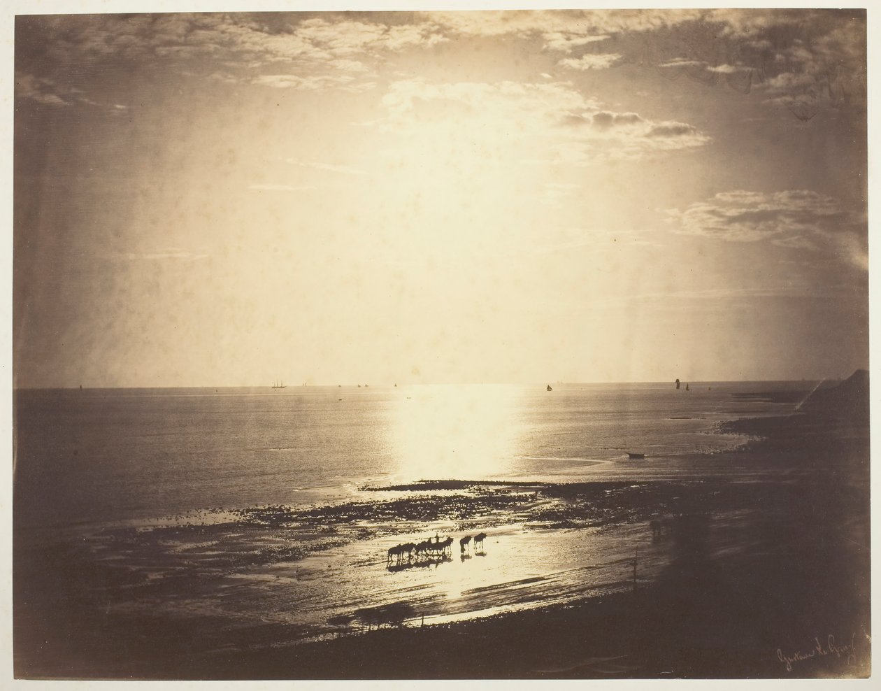 Haloed Güneş, 1856. by Gustave Le Gray
