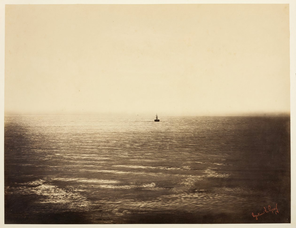 Vapur, 1856. by Gustave Le Gray